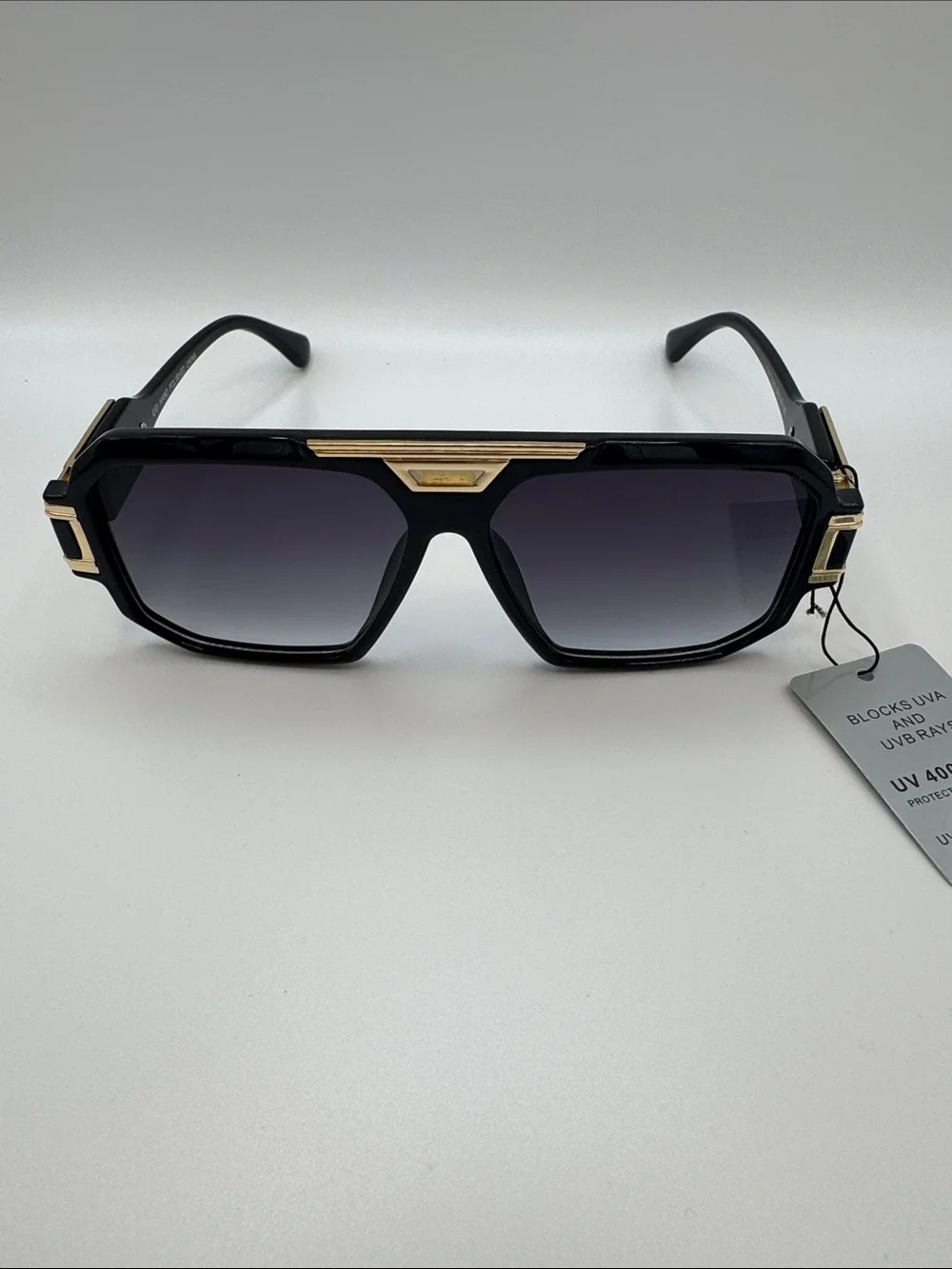 Black and Gold Men's Fashion Sunglasses